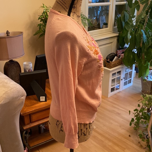 Express pink embellished cardigan sweater - Picture 2 of 3